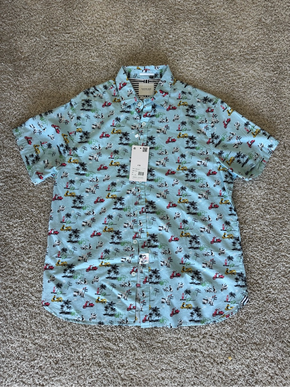 NWT Cactus Man Ricky Singh Button-Up Shirt